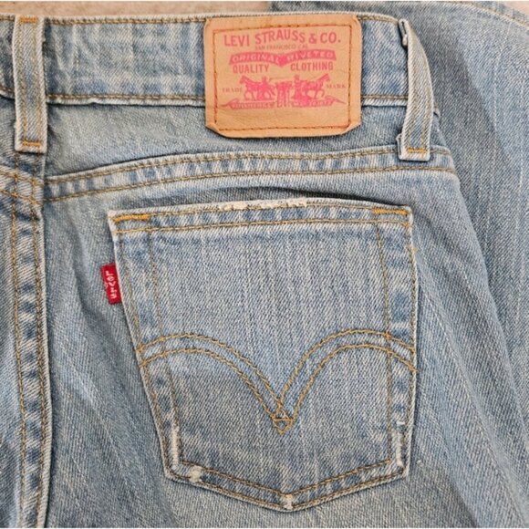 Y2K Levi's Too Superlow Boot Cut 524 Jeans Light Wash - Picture 4 of 5